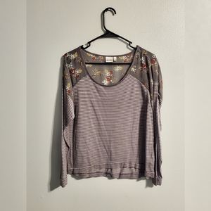 Long Sleeve Flower Shirt